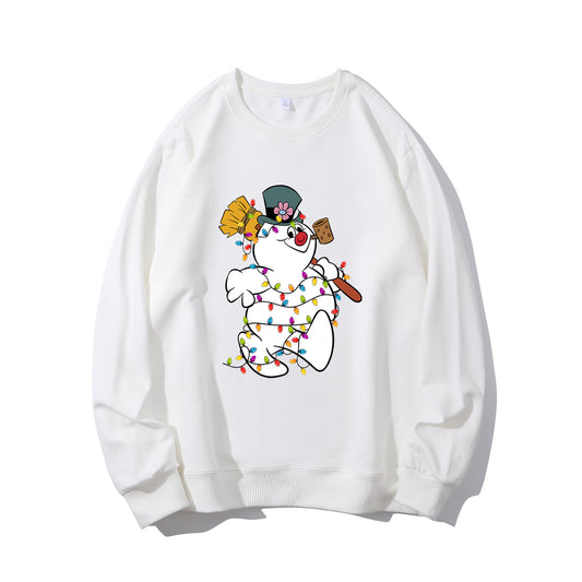 Funny Snowman Xmas Lights Shirt - Relaxed Fit, Full Size