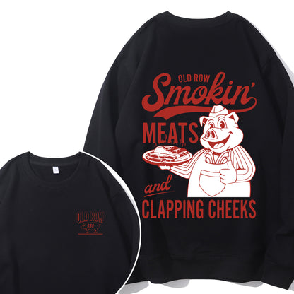 Old Row The Smokin' Meats Graphic 2 Sides Shirt - Relaxed Fit, Full Size