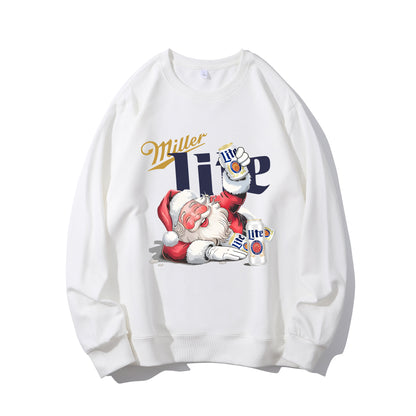 Funny Miler Lite Drunk Santa Claus Chrismas Unisex Shirt - Relaxed Fit, Full Size（复制）