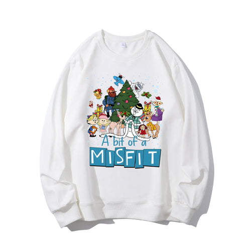 A Bit Of Misfit Rud0Iph The Red N0sed Reindeer Christmas Shirt - Relaxed Fit, Full Size