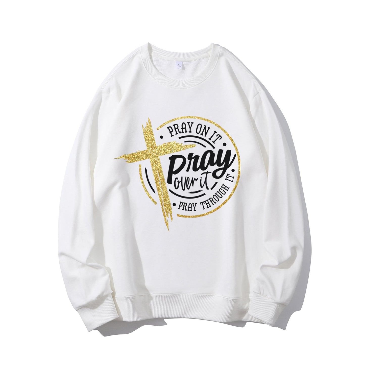 Pray with Cross Shirt - Relaxed Fit, Full Size