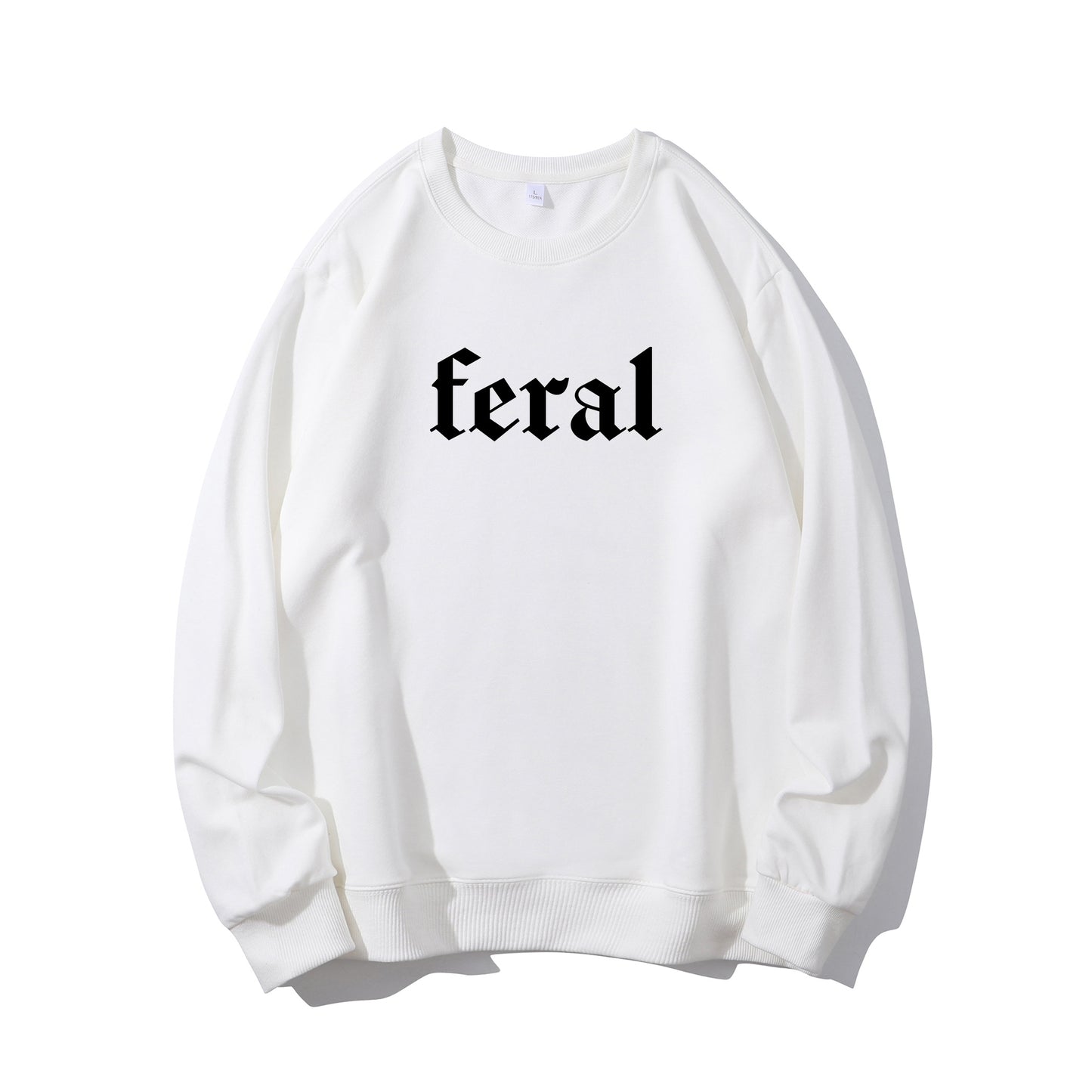 "FERAL" Slogan Shirt - Relaxed Fit, Full Size