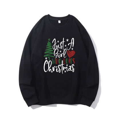 Just a Girl Who Loves Christmas Shirt - Relaxed Fit, Full Size