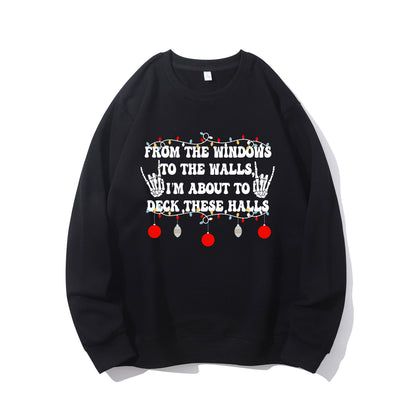 From The Windows To The Walls I'm About To Deck These Halls Shirt - Relaxed Fit, Full Size（复制）