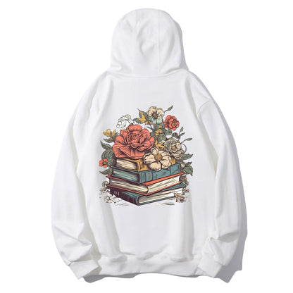 Floral & Books Shirt - Relaxed Fit, Full Size