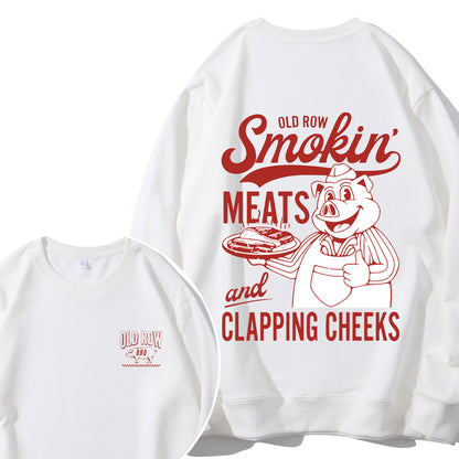 Old Row The Smokin' Meats Graphic 2 Sides Shirt - Relaxed Fit, Full Size