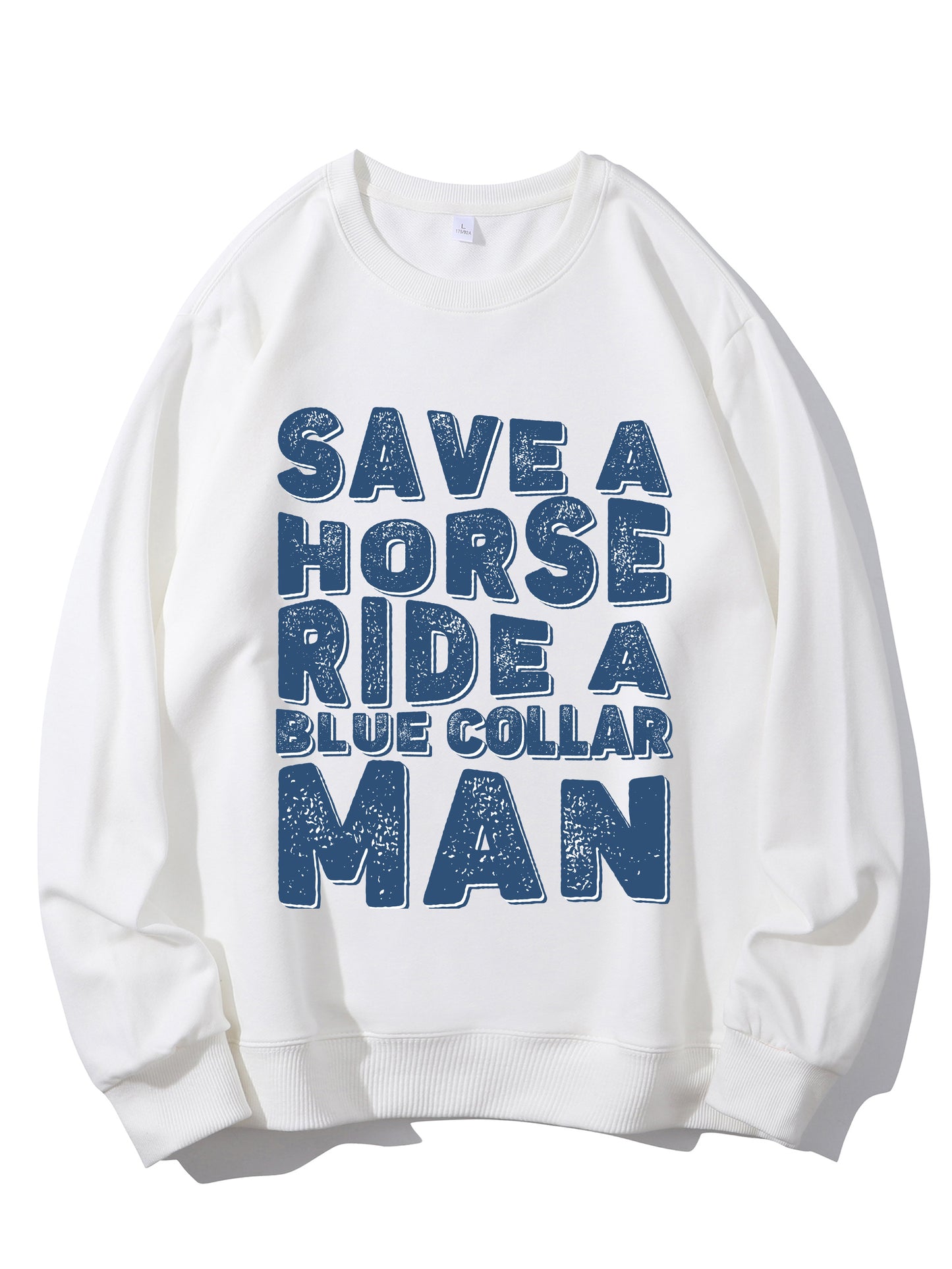 Save a Horse Ride a Blue Collar Shirt - Relaxed Fit, Full Size