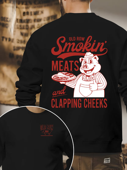 Old Row The Smokin' Meats Graphic 2 Sides Shirt - Relaxed Fit, Full Size