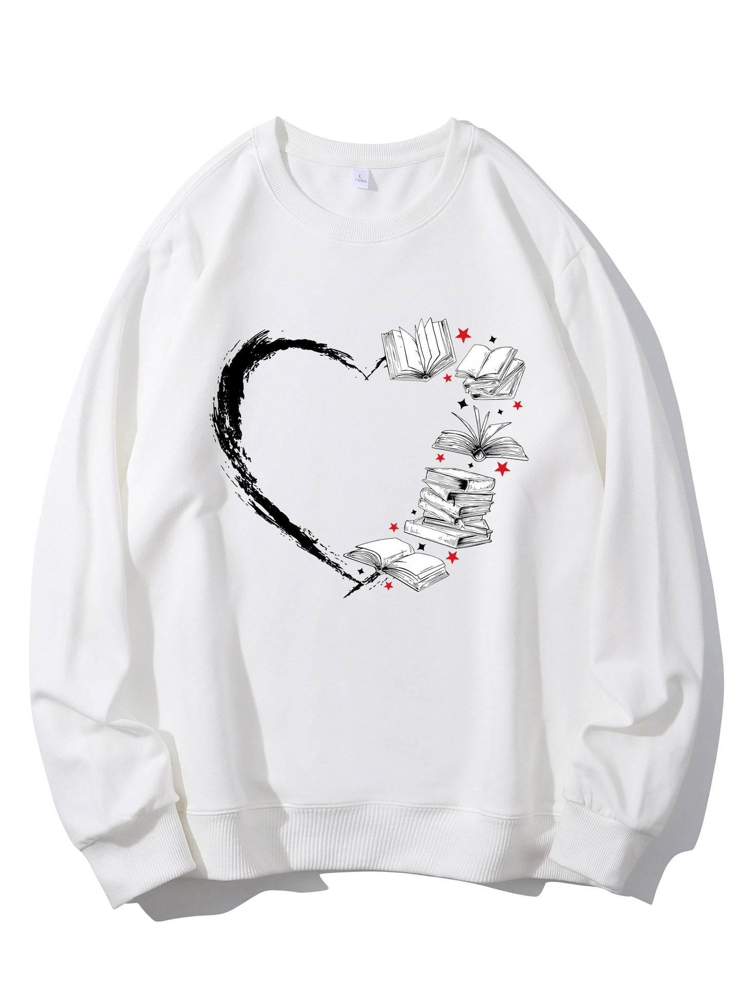 Heart & Book Shirt - Relaxed Fit, Full Size