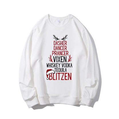 Dasher Dancer Prancer Vixen Moscato Vodka Tequila Blitzen Shirt - Relaxed Fit, Full Size