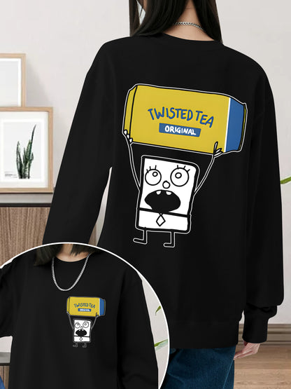 Doodlebob Twisted Tea Essential 2 Sided Shirt - Relaxed Fit, Full Size