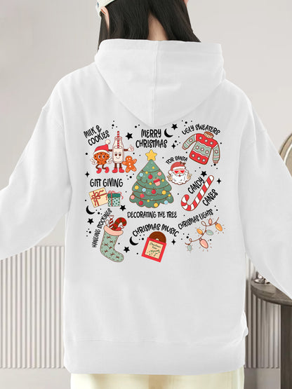 Christmas Themed Letter Shirt - Relaxed Fit, Full Size