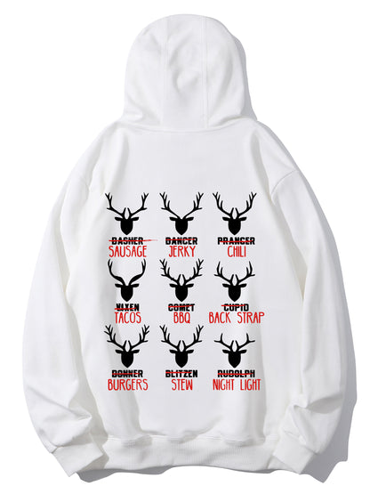 Funny Christmas Deer Hunters All Of Santa's Reindeer Design Shirt - Relaxed Fit, Full Size