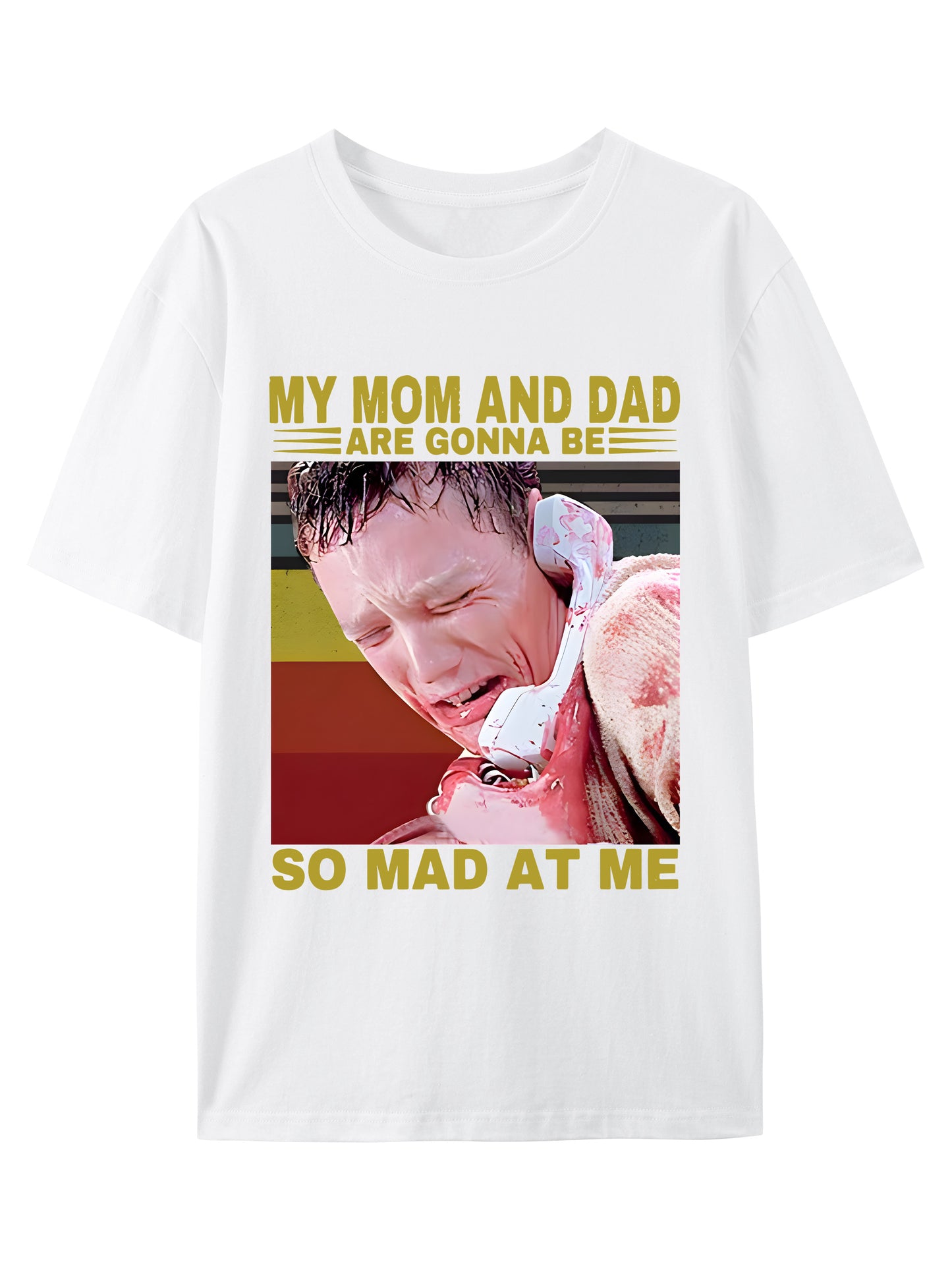 Scream My Mom And Dad Are Gonna Be So Mad At Me Shirt - Relaxed Fit, Full Size