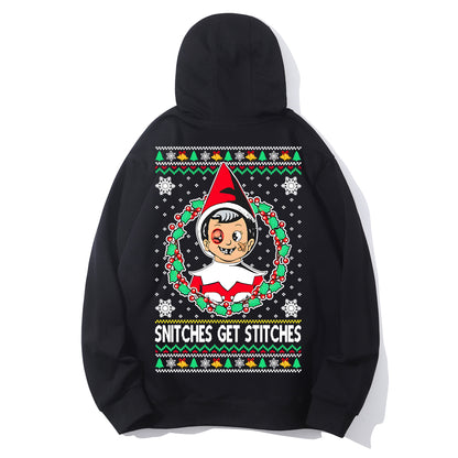 Snitches Get A Ugly Christmas Shirt - Relaxed Fit, Full Size