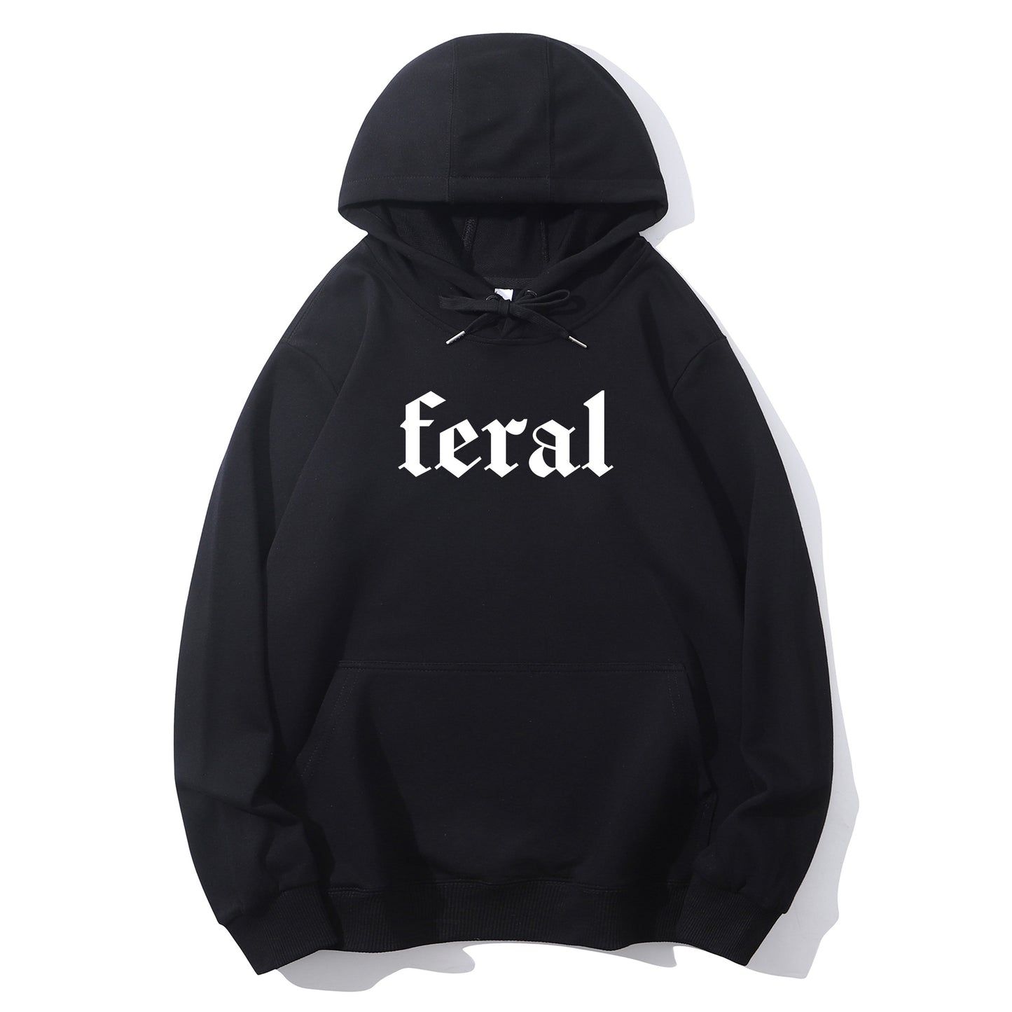 "FERAL" Slogan Shirt - Relaxed Fit, Full Size