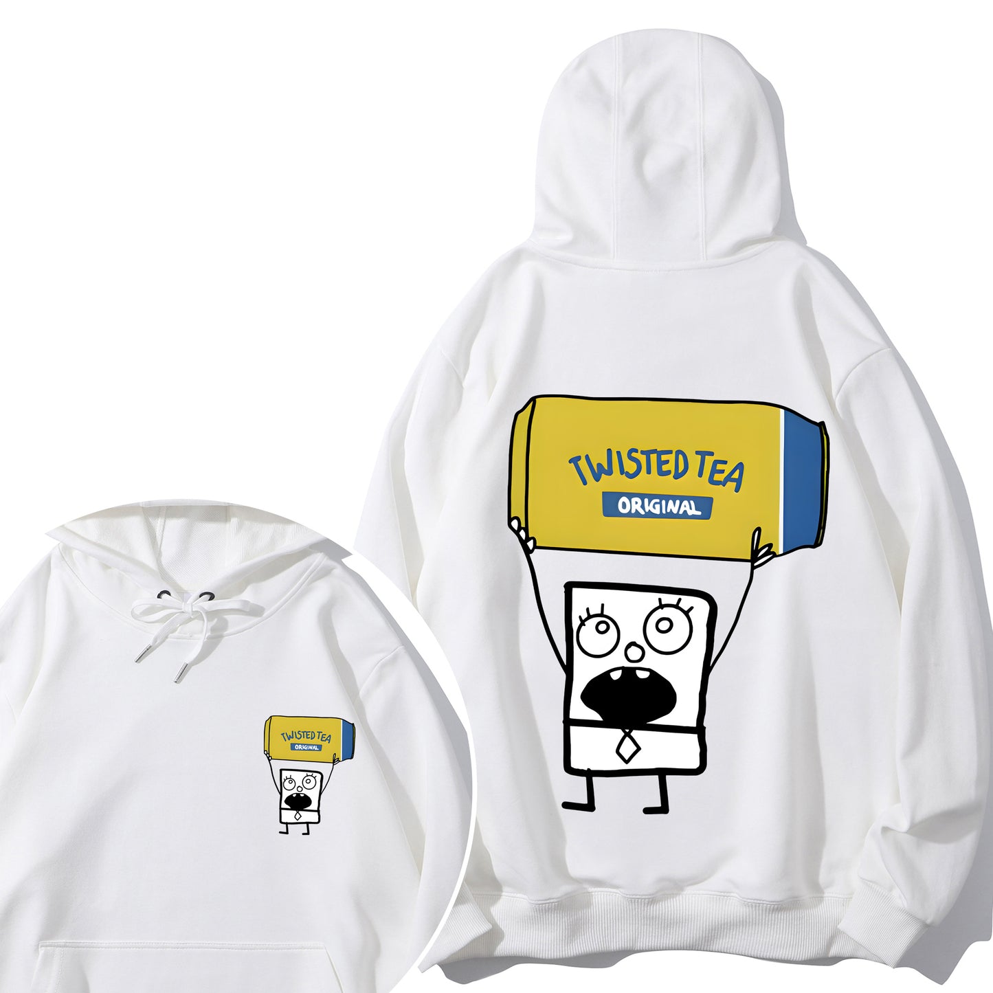 Doodlebob Twisted Tea Essential 2 Sided Shirt - Relaxed Fit, Full Size