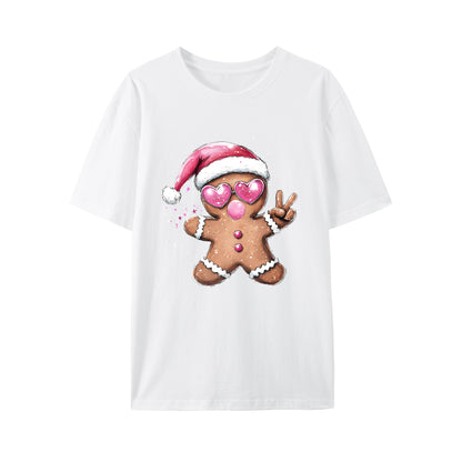 Bubble Gum Gingerbread Christmas Shirt - Relaxed Fit, Full Size