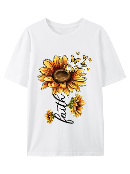 Faith Sunflower Shirt - Relaxed Fit, Full Size