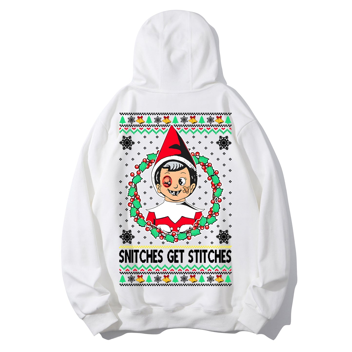 Snitches Get A Ugly Christmas Shirt - Relaxed Fit, Full Size