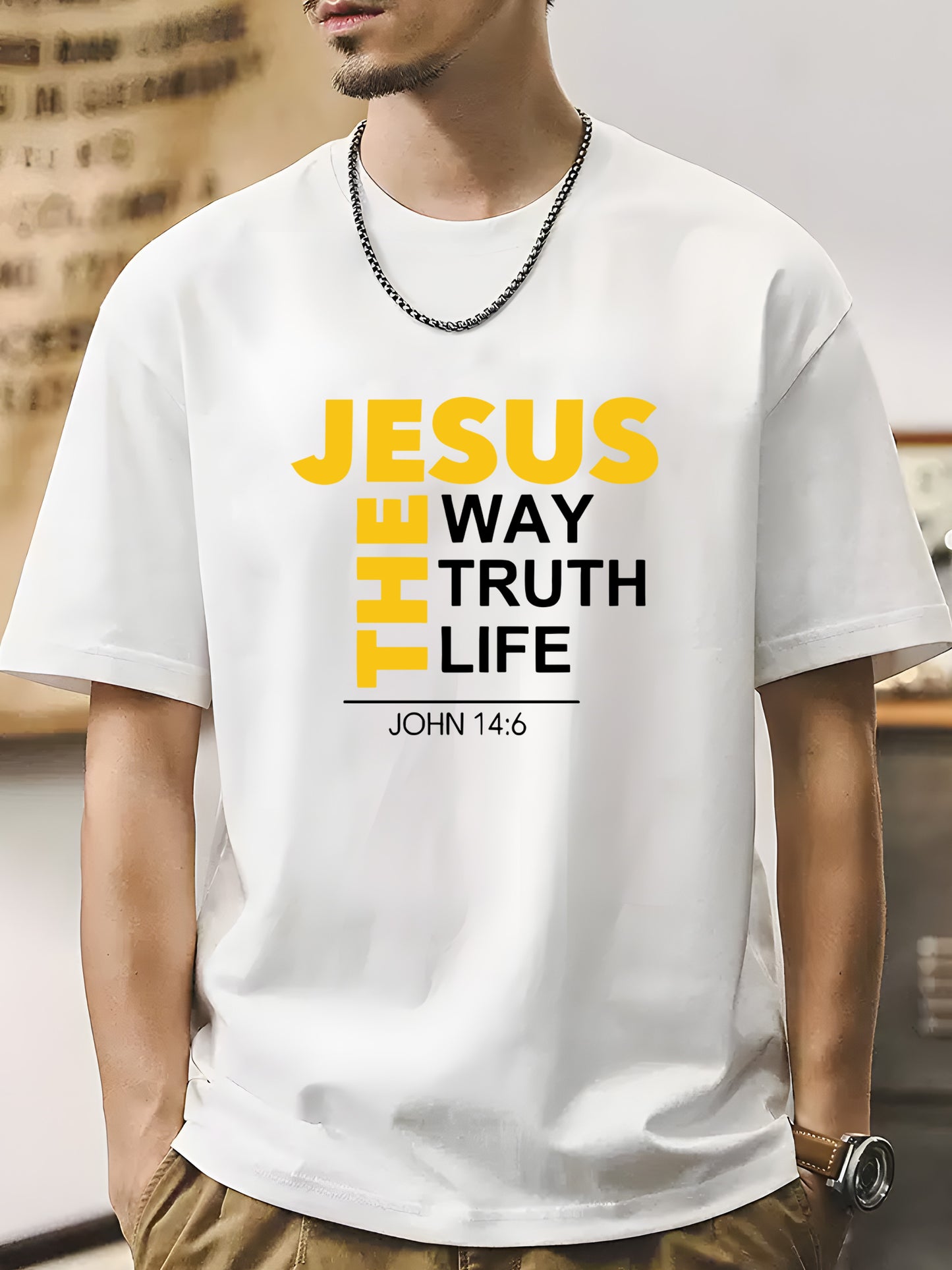 Jesus Graphic Shirt - Relaxed Fit, Full Size