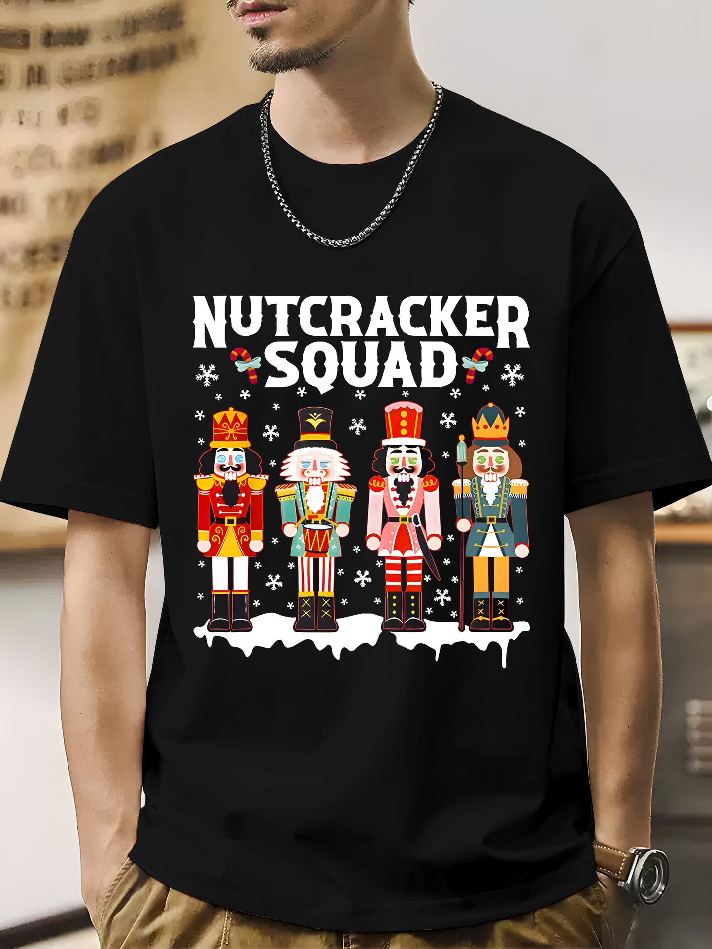 Nutcracker Squad Holiday Christmas Shirt - Relaxed Fit, Full Size