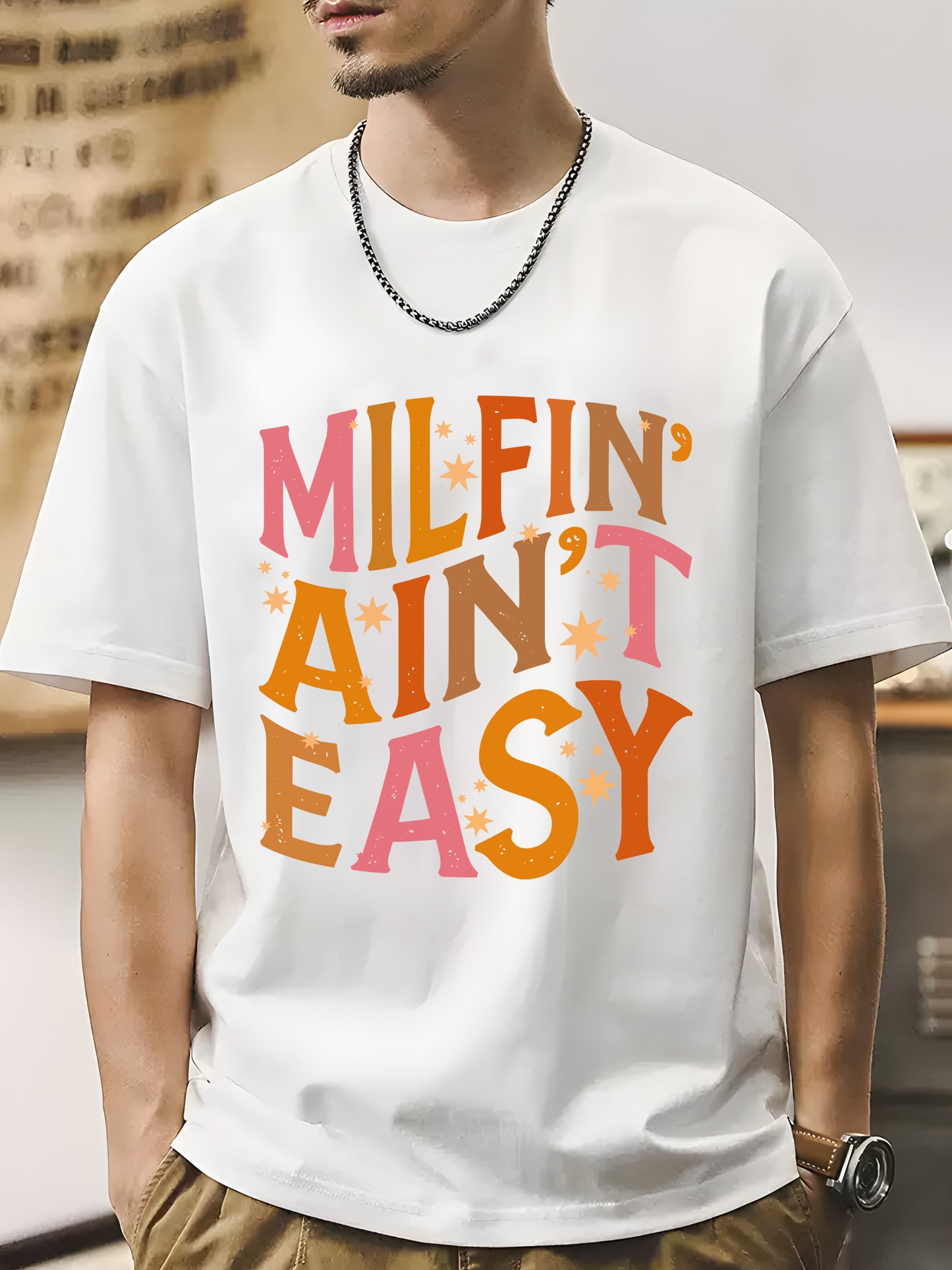 Milfi-' Ain't Easy Shirt - Relaxed Fit, Full Size