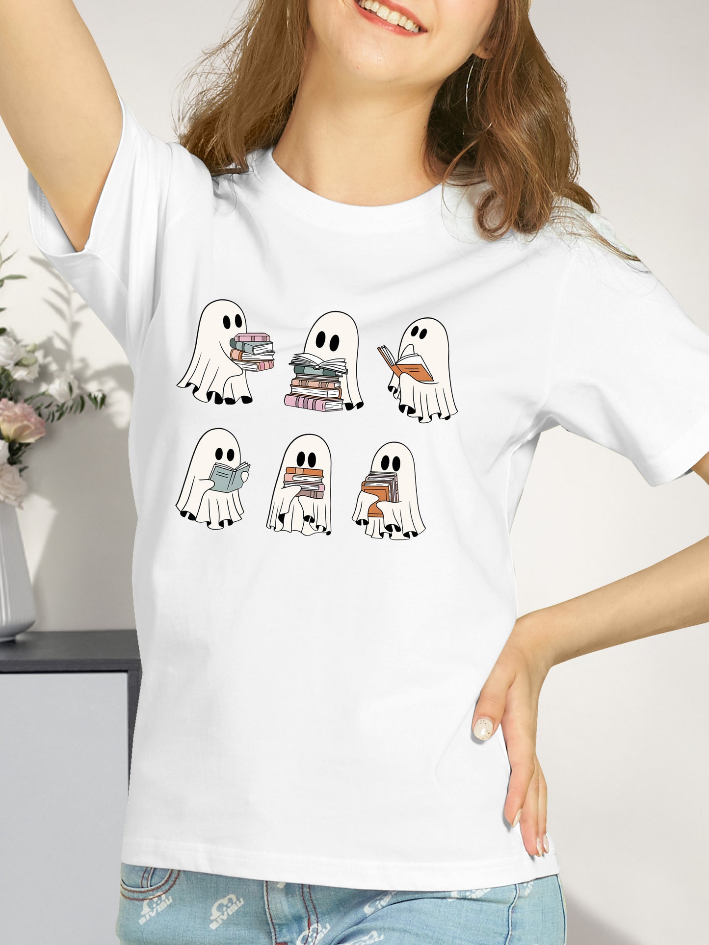 Halloween Ghost Shirt - Relaxed Fit, Full Size