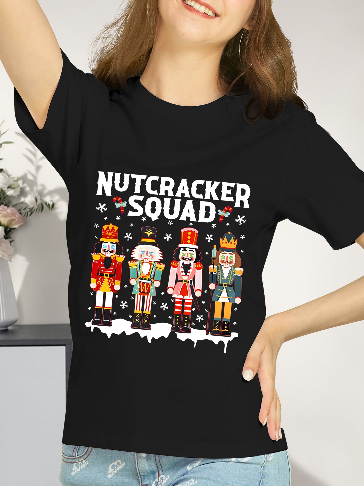 Nutcracker Squad Holiday Christmas Shirt - Relaxed Fit, Full Size