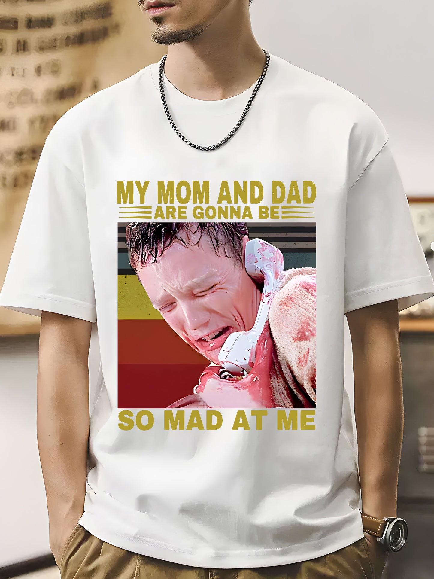 Scream My Mom And Dad Are Gonna Be So Mad At Me Shirt - Relaxed Fit, Full Size