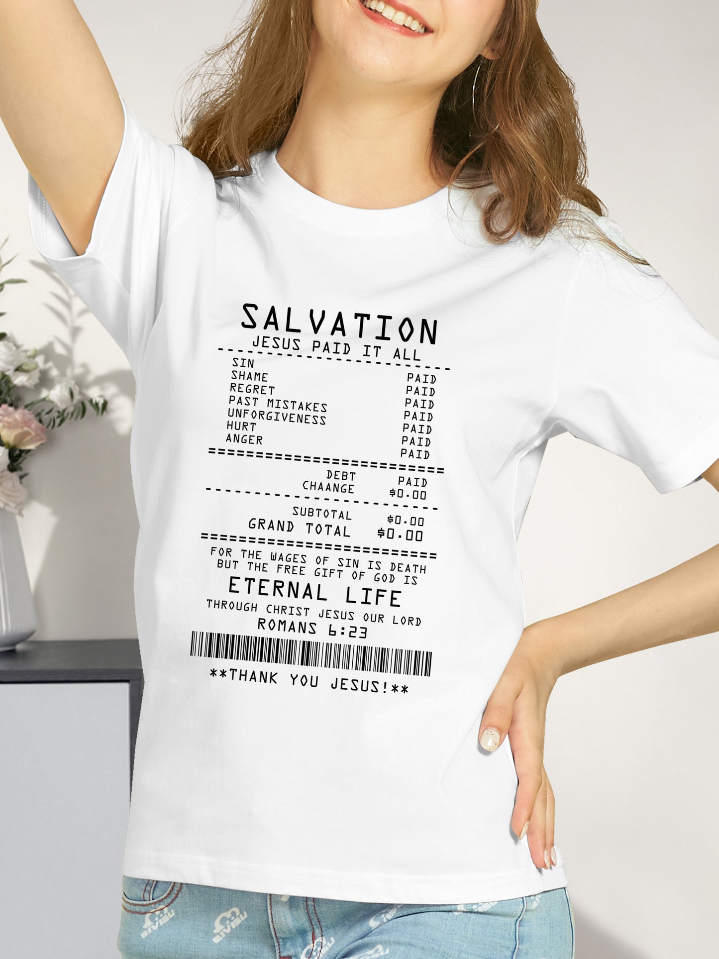 Jesus Paid It All Shirt - Relaxed Fit, Full Size