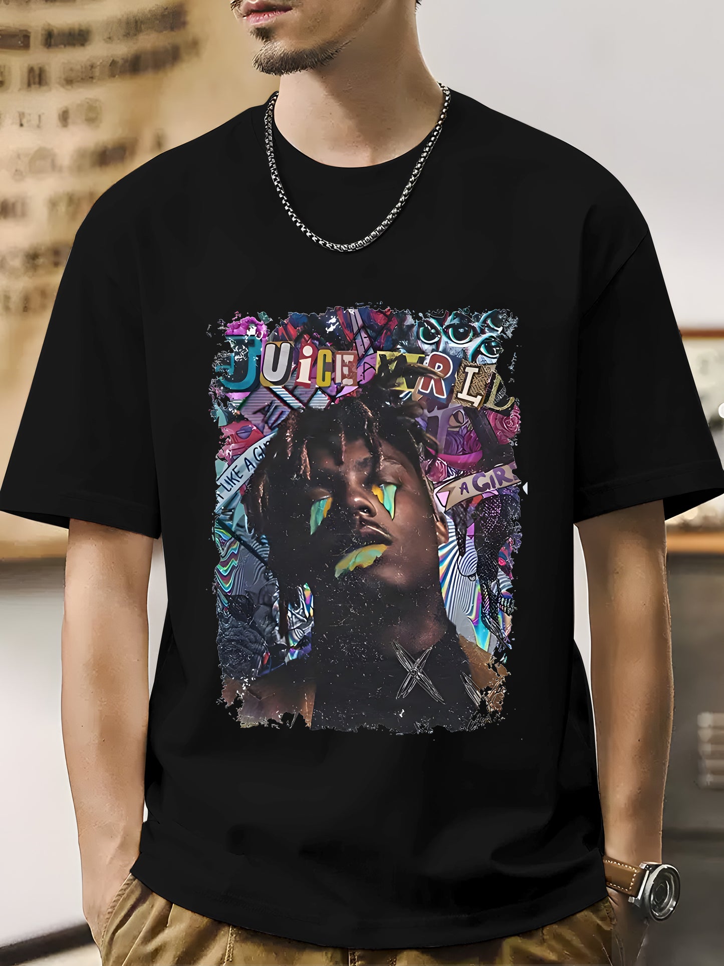 Juice WORLD Rapper Vintage Shirt - Relaxed Fit, Full Size