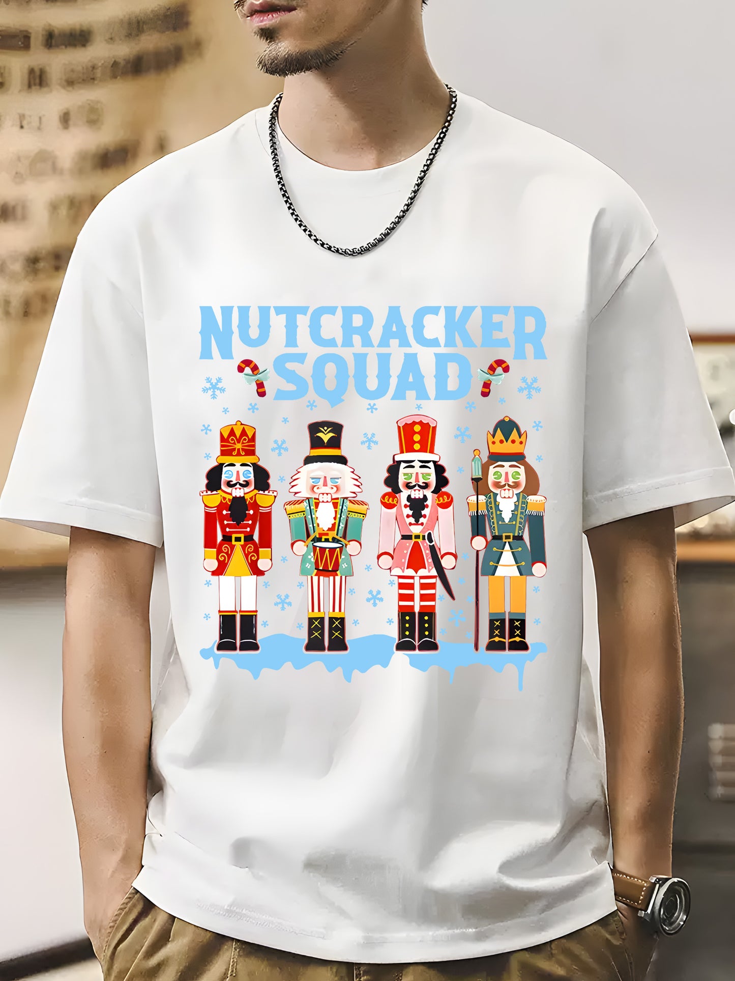 Nutcracker Squad Holiday Christmas Shirt - Relaxed Fit, Full Size