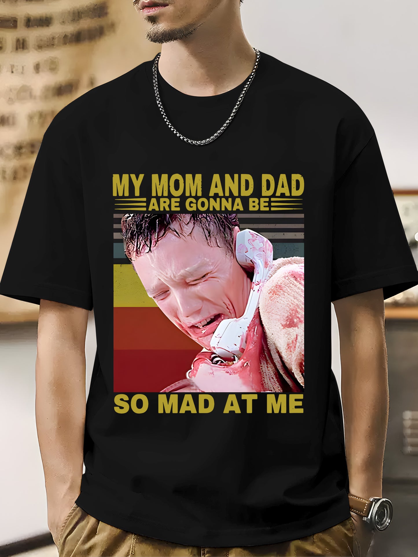 Scream My Mom And Dad Are Gonna Be So Mad At Me Shirt - Relaxed Fit, Full Size