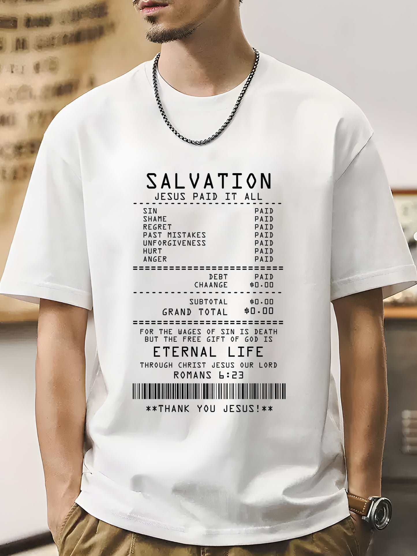 Jesus Paid It All Shirt - Relaxed Fit, Full Size