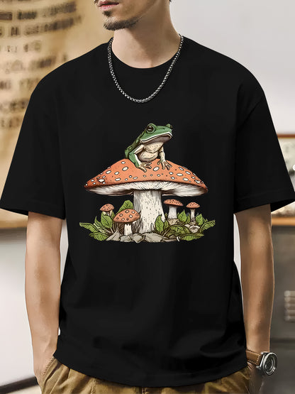 Frog & Mushroom Shirt - Relaxed Fit, Full Size