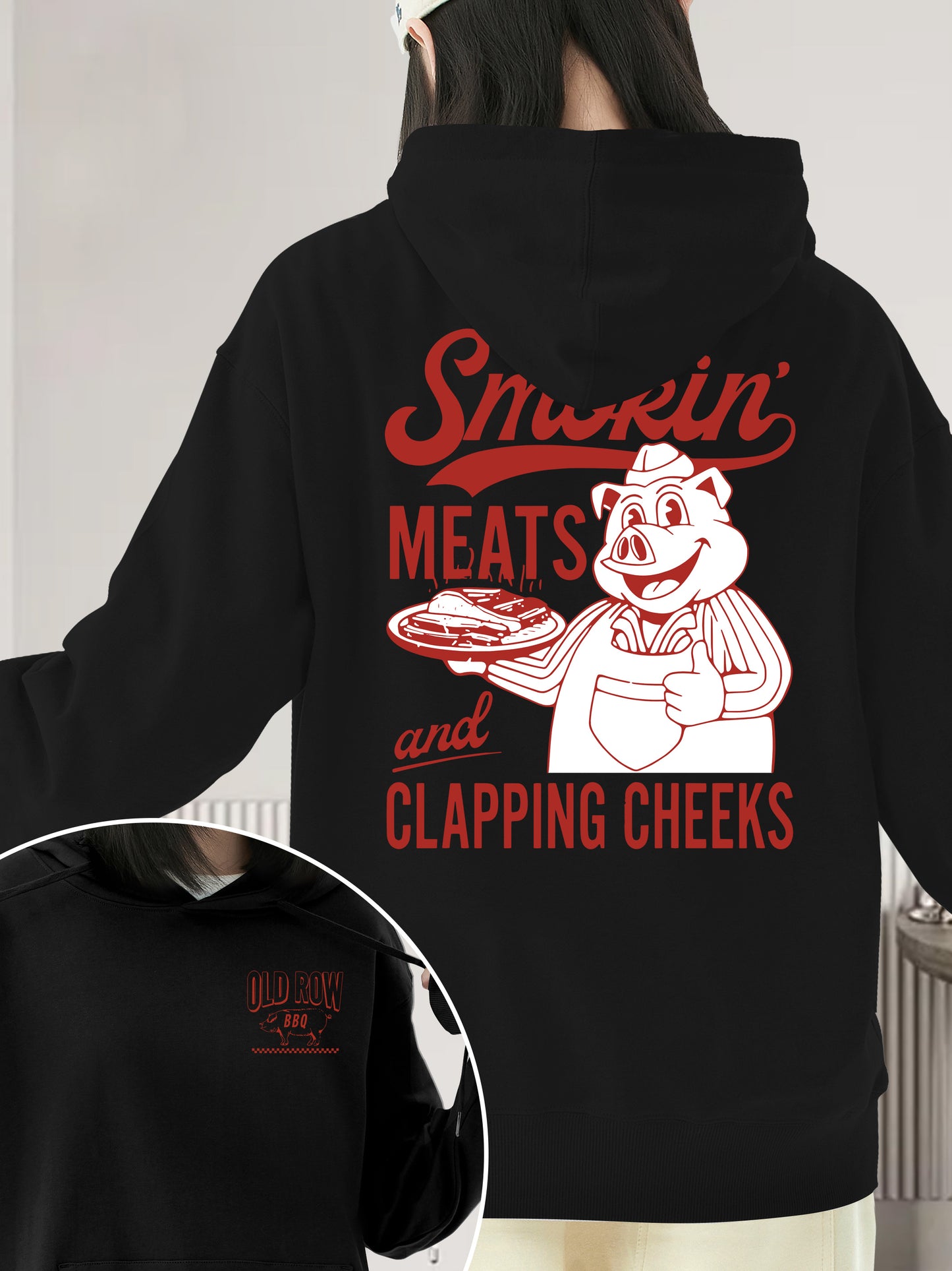 Old Row The Smokin' Meats Graphic 2 Sides Shirt - Relaxed Fit, Full Size