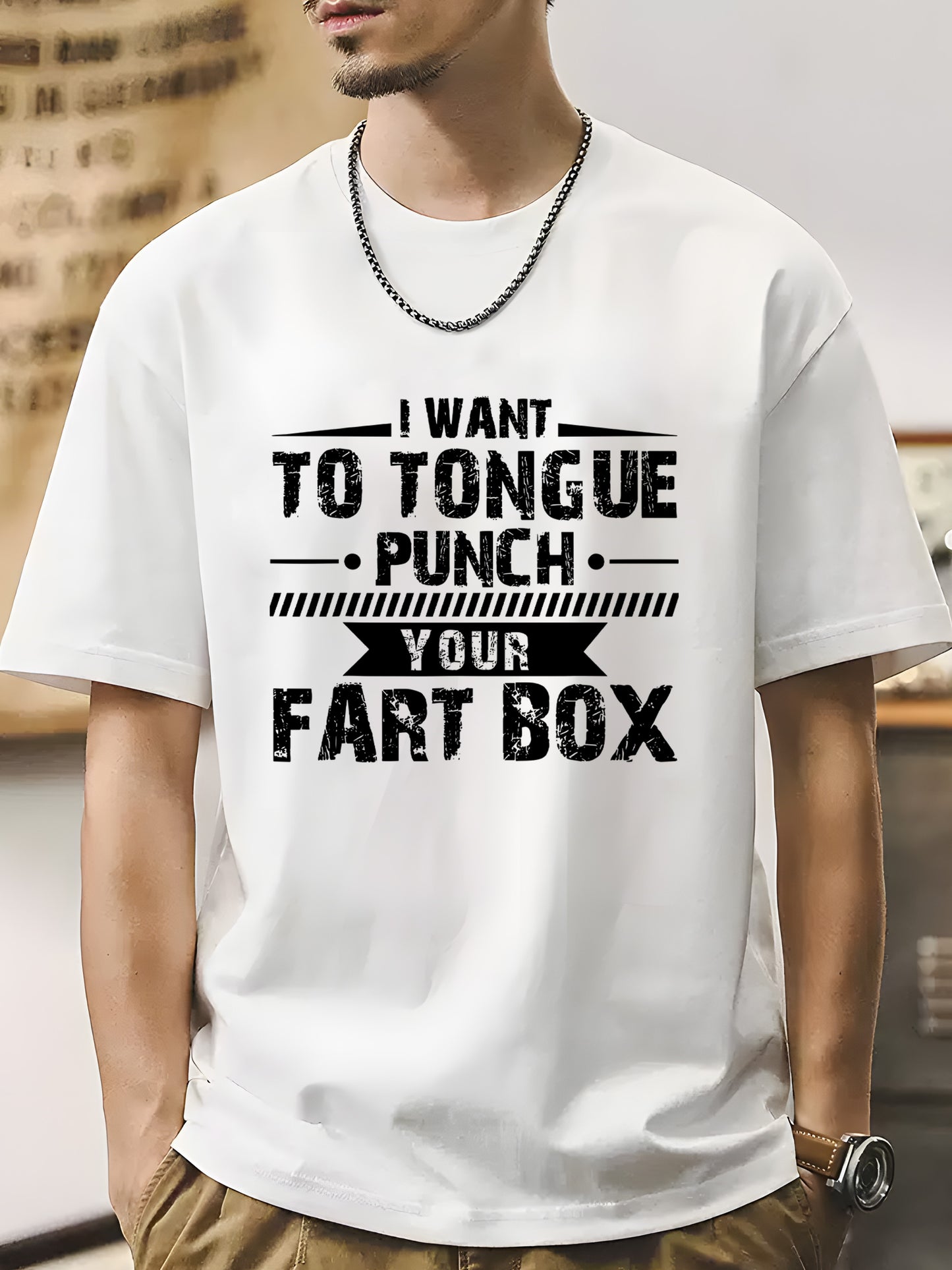 I WANT TO TONGUE PUNCH Shirt - Relaxed Fit, Full Size