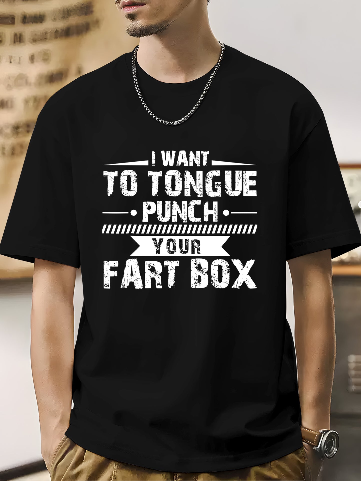 I WANT TO TONGUE PUNCH Shirt - Relaxed Fit, Full Size